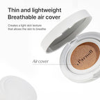 Parnell Cicamanu Serum Cushion - Moisturizing Foundation for Soothing, Coverage, Glass Skin and Lightweight for Sensitive and Dry Skin Pearl Skin (0.52 Fl Oz) (29N)