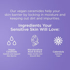Pacifica Face Wash for Sensitive Skin Facial Cleanser Vegan Ceramide Barrier Repair Extra Gentle for Daily Fragrance Free for Sensitive Skin, Clean Beauty, Vegan & Cruelty-Free Dermatologist Tested