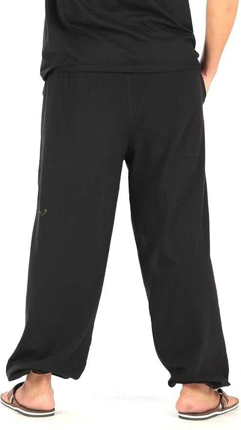Baggy Sweatpants Men Cotton, Drawstring Lounge Pants, Relaxed Fit, Ideal for Comfort