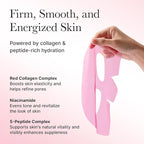 Red Collagen Jello Mask, Plump & Hydrating x 4ea, Overnight Hydrogel Mask for Dry, Mature Skin, Packed with Collagen, 5 Peptides, 2% Niacinamide
