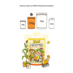 [Official Gilim HBAF] Korean Baked Corn Seasoned Almond Nut | Kids, School, Lunch, Office, Work, Travel, Camping Party Snack | Pre-workout Protein Snack | Korean Food Healthy Snacks | Asin Snack Korean Sovenior (Baked Corn x 120 gram pack)
