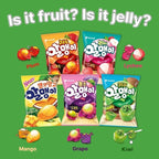 Korean Fruit Jelly Candy – Assorted Chewy Gummy Snacks – 5 Fruity Flavors (Grape, Plum, Lychee, Kiwi, Mango) – Individually Wrapped – Perfect for Kids & Adults – 알맹이젤리 (Grape–1.26oz(36g) × 6pack)