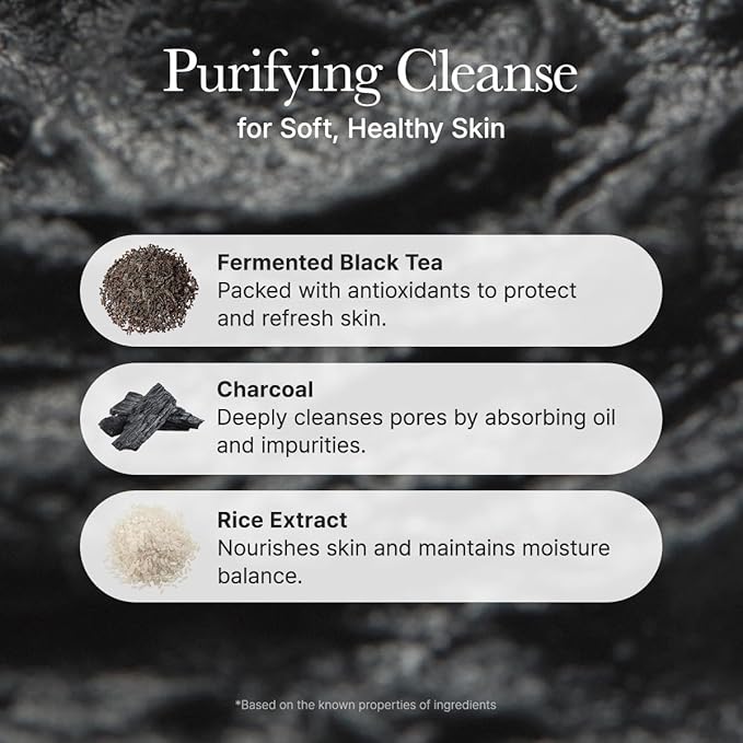 Black Tea Rice Mochi Face Cleanser, 120g, Pore Care, Sebum Control, Oily Skin