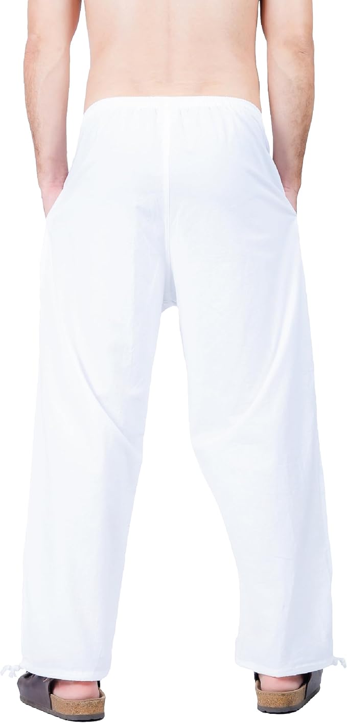Baggy Sweatpants Men Cotton, Drawstring Lounge Pants, Relaxed Fit, Ideal for Comfort
