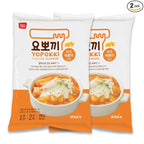 Yopokki Instant Tteokbokki Pack (Cheese, Pack of 2) Korean Street food with cheese sauce Topokki Rice Cake - Quick & Easy to Prepare