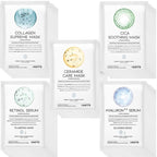 50Combo Korean Face Sheet Mask Gift Pack, Hydrating, Calming, Brightening, Smooting, Rejuvenating, EVE Vegan, Cica, Hyaluron, Retinol, Ceramide, Collagen