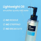coxir ULTRA HYALURONIC CLEANSING OIL, Travel-Size, Korean Facial Cleanser l Blackhead, Makeup Removal with Hyaluronic Acid, Cruelty Free, No Mineral Oil [1.69fl.oz (Pack of 1)]