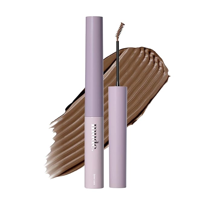mude Inspire Skinny Browcara, Color Fixing Eyebrow Gel, Volumizing Browcara for Full Volumimous Brows (B03 RUSK)
