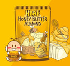 HBAF [Official Gilim Korean Honey Butter Seasoned Almonds Nut Snack | Gluten Free | Kids After-School, Work, Trip, Camping, Party Snacks | Pre-Workout Protein Snack | Korean Souvenir (1x190gram)