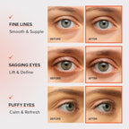 KLAVUU Real Vegan Collagen Eye Patches (60 Patches) - Korean Overnight Under Eye Mask for Puffy, Sagging Eyes, Fine Lines & Wrinkles | Elasticity Boost with Low-Molecular Carrot Collagen (500 Daltons)
