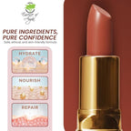 Essence Of Argan Tea Berry Lipstick for Cracked & Dry Lips - 100% Organic Argan & Jojoba Oil, Shea Butter & Aloe Vera - Hydrating Long Lasting Lipstick for Women