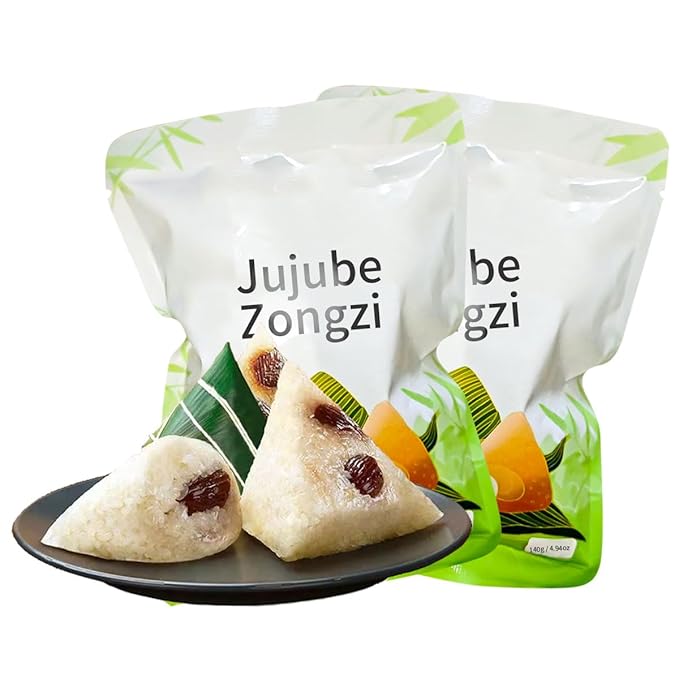Jujube zongzi 9.8oz（140gx2）long board festival zongzi，breakfast zongzi rice cakes，Exquisite independent packaging