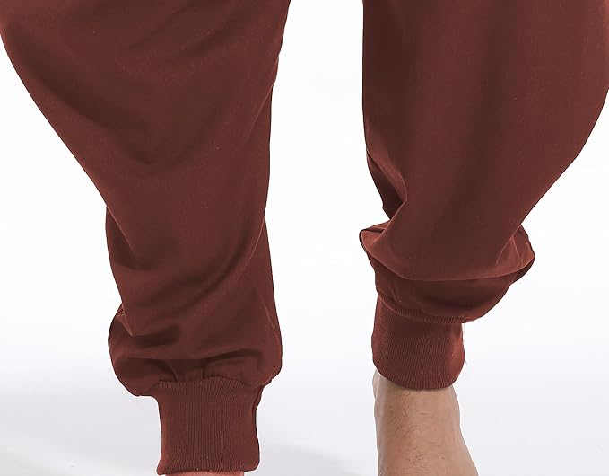 AITFINEISM Men's Drawstring Aladdin Hippie Harem Pants Loose Drop Crotch Trousers