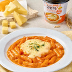 Yopokki Instant Tteokbokki Cup (Cheese, Cup of 2) Korean Street food with cheese flavored sauce Topokki Rice Cake - Quick & Easy to Prepare