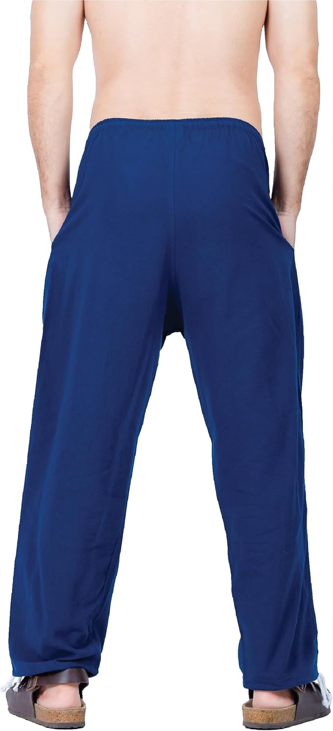 Baggy Sweatpants Men Cotton, Drawstring Lounge Pants, Relaxed Fit, Ideal for Comfort