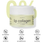 Lip Collagen + Peptide 0.7oz, Collagen Lip Mask with Vitamins E, A -Lip balm to Nourish & Hydrate Lips, Lip Moisturizer for Gentle exfoliating