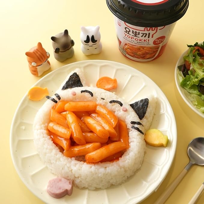 Yopokki Instant Tteokbokki Cup (Sweet Mild Spicy, Cup of 2) Korean Street food with sweet and moderately spicy sauce Topokki Rice Cake - Quick & Easy to Prepare