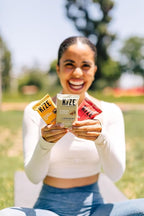 KiZE Energy Bars - Gluten Free, Dairy Free, Non-GMO, and High Protein Meal Replacement Energy Bars, Meal Bar, Clean and Simple Food Ingredients - Almond Butter, 10g High Protein Snacks, (20 Count)