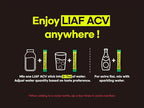 LIAF Apple Cider Vinegar Powder Loaded Tea Packets | Korean Fermented ACV with Mother | Travel Size Instant Dissolving Drink Mix | Sugar Free Energy Boost | Apple Flavor 10 Count