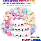 AICase for Kpop Merch Inspired Bracelets 3 Pcs Stackable Stretch Friendship Beaded Bracelets for k pop Costume Outfit Merchandise Jewelry Gifts for Fans Women Christmas Stocking_1