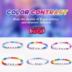 AICase for Kpop Merch Cosplay inspired Bracelets Outfit Costume 6 Pcs Stackable Stretch Friendship Beaded Bracelets for k pop Unique Merchandise Jewelry Gifts for Fans Women Christmas Stocking_58