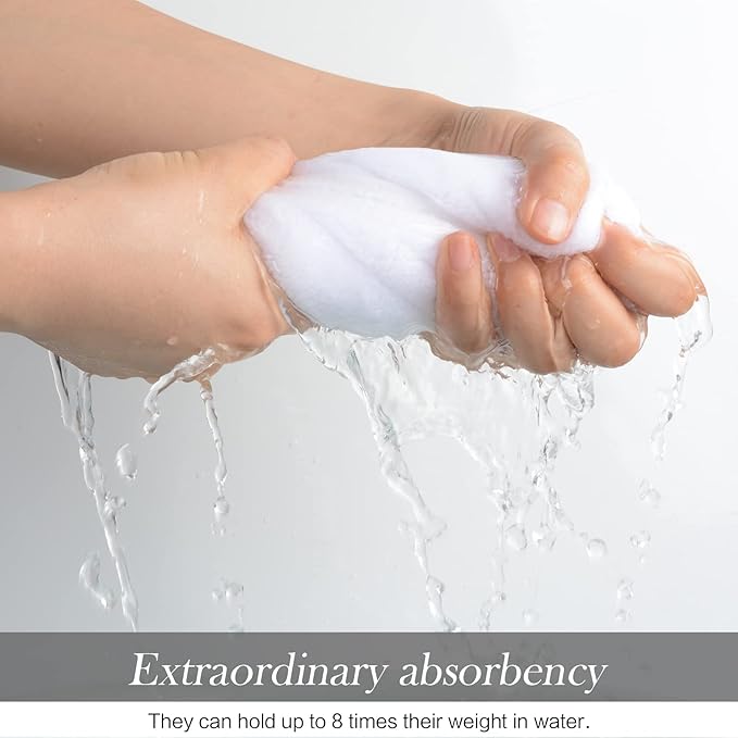 SINLAND Microfiber Face Cloths Reusable Makeup Remover Washcloths Super Soft and Absorbent Fingertip Face Towels for Sensitive Skin Women 12 x 12 Inch 3 Pack White
