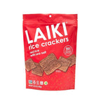 Rice Crackers - Gluten Free Snacks - Deliciously Light and Airy Crunch - Allergen-Friendly, Vegan, Non-GMO, FODMAP Friendly, Seed-Oil Free, Red Rice Sea Salt flavor - 3.53 Ounce Bag (Pack of 8)