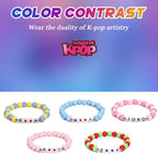 AICase for Kpop Merch Cosplay Inspired Bracelets Outfit Costume 5 Pcs Stackable Stretch Friendship Beaded Bracelets for k pop Merchandise Jewelry Gifts for Fans Women Christmas Stocking_57