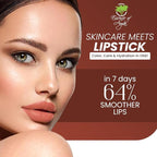 Essence Of Argan Tea Berry Lipstick for Cracked & Dry Lips - 100% Organic Argan & Jojoba Oil, Shea Butter & Aloe Vera - Hydrating Long Lasting Lipstick for Women