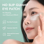 MIZON Cicaluronic Vegan De-puffing Eye Gel Patch, 24K Gold & Cica Under Eye Mask, Reduces Puffy Eyes, Dark Circles and Wrinkles (21 pairs)