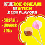 Chupa Chups Cremosa Halloween Trick or Treat Candy Lollipop Variety Assortment, 2 Ice Cream Flavors, Individually Wrapped Candy for Kids, 16.9 oz Bag (40 Suckers)