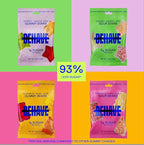 BEHAVE Low Sugar, Low Carb Gummy Candy | High in Fiber, Keto & Diabetic Friendly Snack | Non-GMO, Gluten-Free, Dairy-Free, Nothing Artificial | Sampler Variety, 1.8oz (4-Pack)