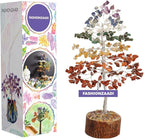 FASHIONZAADI Seven Chakra Crystal Tree Birthday Gifts for Women, Healing Crystal Tree of Life Sister Gifts Room & Home Decor Gift for Mom Her Positive Energy New Home House Warming Gift Women Unique