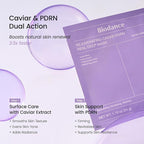 BIODANCE Rejuvenating Caviar PDRN Real Deep Mask, Overnight Hydrogel Mask, Skin Firming & Radiance Boost, Enhancing Recovery for All Skin Types, Korean Skincare, Stocking Stuffers | 1.19oz(34g) x 4ea