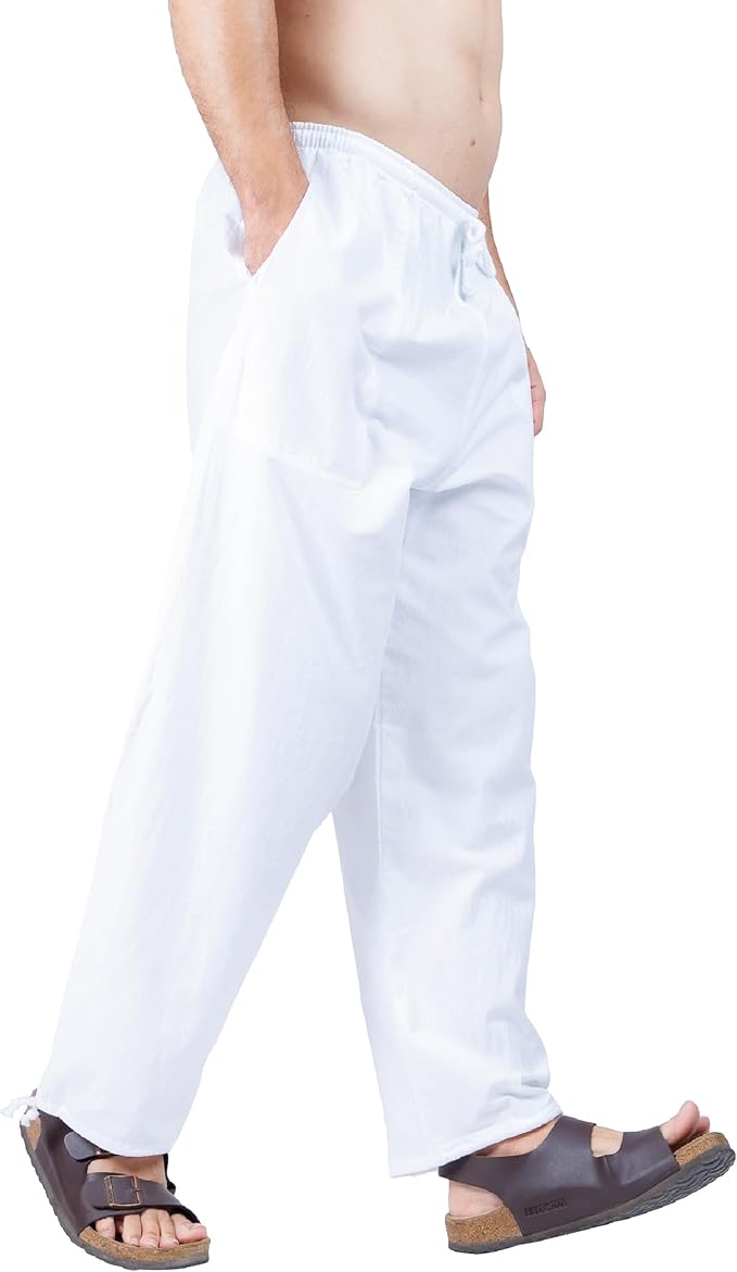 Baggy Sweatpants Men Cotton, Drawstring Lounge Pants, Relaxed Fit, Ideal for Comfort