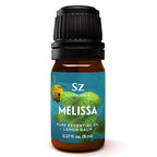 Melissa Essential Oil - Aka Lemon Balm - 100% Pure and Undiluted - Extracted from Melissa Officinalis - Sweet & Fruity Scent with Citrusy Overtones - Therapeutic Grade & Vegan - 0.17oz