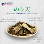 Japanese Tempura Seaweed Snack Chips, Noriten – 3 Flavor Variety Pack, 0.95oz x 6, Made in Japan by Swashbuckle Snacks