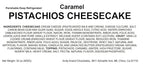 Andy Anand Caramel Pistachio Cheesecake 9" | Freshly Baked with Real California Cream Cheese, No Chemicals | All-Natural, Delicious & Decadent Dessert (2 lbs)