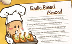 [Official Gilim HBAF] Korean Garlic Bread Seasoned Almonds Nut Protein Snack | After-School, Work, Trip Camping Snack | Pre-workout Snack | Asian Snack Korean Sovenior (Garlic Bread 1x190gram Pack)