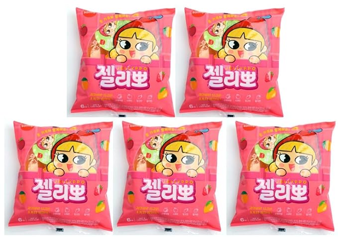 [KOTASTIC] Korean Rice Crackers Snack 115g 참쌀선과, Yakgwa Korean Honey Cookies 200g 미니꿀 약과 과자 (Rice Crackers & Yakgwa) (Large, Jellypo 5)