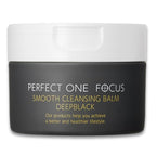 Smooth Cleansing Balm Deep Black – 2.64oz (1, Black), Makeup Remover Balm, Pore Cleanser for Skincare with Charcoal and Gold Vitamin C – Clears Pore Clogs, Hydrating Ceramides and Gentle Face Cleanser