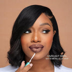 Beauty Bakerie Lip Whip Liquid Lipstick for Women, Waterproof Lip Gloss, Tint, Stain Long Lasting Hydrating Moisturizer, Matte or Metallic, 3.5mL, Hazelnut Swirl