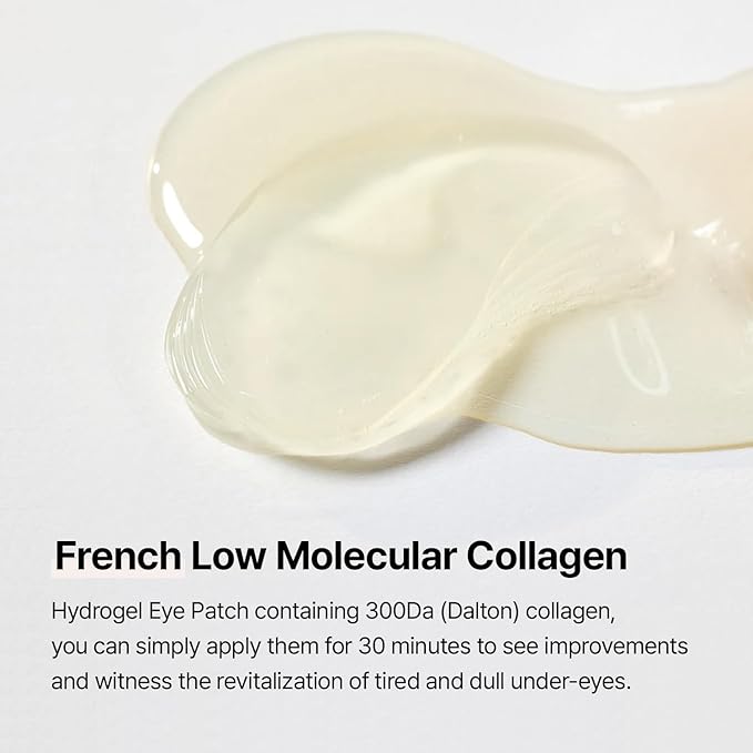 mixsoon Collagen Hydrogel Eye Patch 84 g / 2.96 oz. (30 pairs) Under Patch Hydrating Radiance Easy Patch fore Korean Glass SKin Care