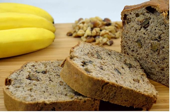 Nadel - Naturally Delicious Banana Nut bread, 16 Pack, Fresh Bananas, Crunchy Walnuts, Lunch snack breakfast bars Natural fresh brand, Cake Slices