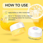 Saturday Skin Yuzu Eye Balm Vitamin C Wide lluminating Under Tight Eye Cream Korean Niacinamide Caffeine for Wrinkles Puffy Eyes Dark Circles Moisturizing Hydrates Anti Aging for Women (15ml)
