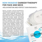 Name Skin Care Korean Carboxy CO2 Therapy Face & Neck Mask Set of 2 - Hydrating Oxygen Carboxytherapy Skincare Sheet Masks - Moisturizing Anti Aging Pore Tightening Brightening Facial Treatment Gel