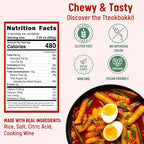 Korean Rice Cake Tteokbokki Stick – 3 Pack (3 Individual Package X 3 Pack) Vegan, Non-GMO, Gluten Free, Tteok Rice Cakes Food Pasta 21.16 oz Per Pack