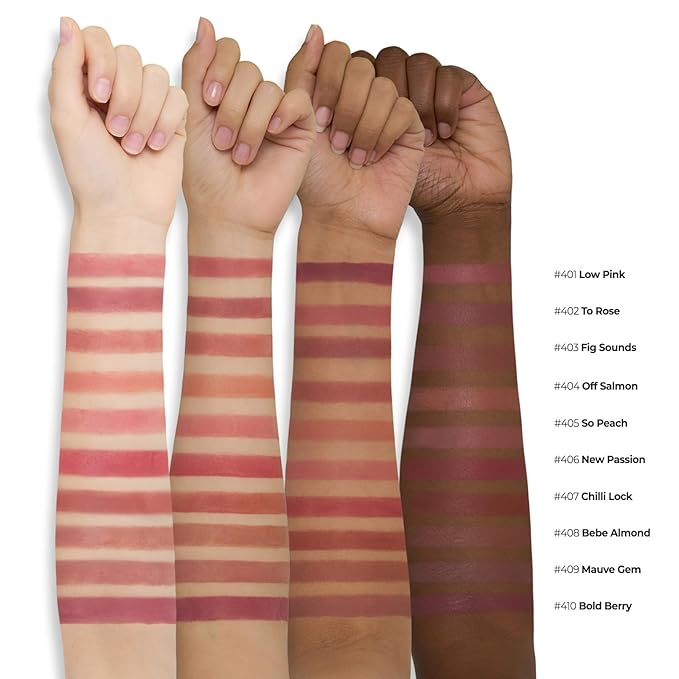 Laka Bulky Matte Lipstick 4g/0.14oz., Long Wear, Non-Drying Lip Stain Stick with High Pigmentation, Voluminous Lips, Vegan, K-Beauty (#401 Low Pink)