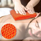African Net Long Bath Net Sponge,JASSINS Bathing Body Exfoliating Shower Body Back Scrubber Skin Smoother,Stretch Length to 66 INCH(Orange)