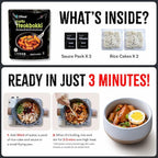 O’Food Tteokbokki Korean Rice Cakes – [Garlic | Pack of 2] – Gluten-Free (Except BBQ), Healthy/Savory/Bold/Fiery, 0 Cholesterol/ 0 Trans Fat/No MSG/No Corn Syrup, Spicy Street Snack, Ready in Minutes